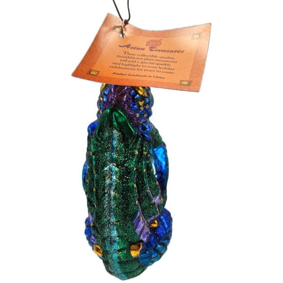 Asian Treasures Chimera Dragon Halloween Fantasy Christmas Tree Glass Ornament - Picture 7 of 9